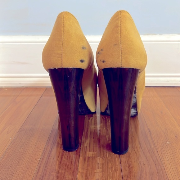 Primadonna yellow pump with plateau size 39 eu, 8,5 us - Picture 4 of 5